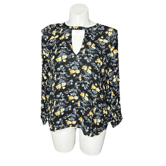 American Eagle Floral Keyhole Peasant Top size XL - Picture 1 of 16